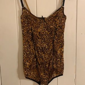 Cheetah print bodysuit